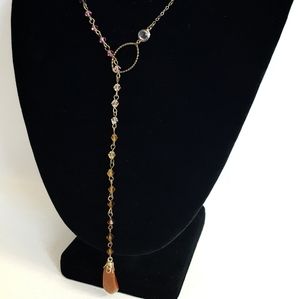 Beaded Lariat Necklace